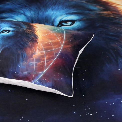 Housse de Couette Loup Lunaire